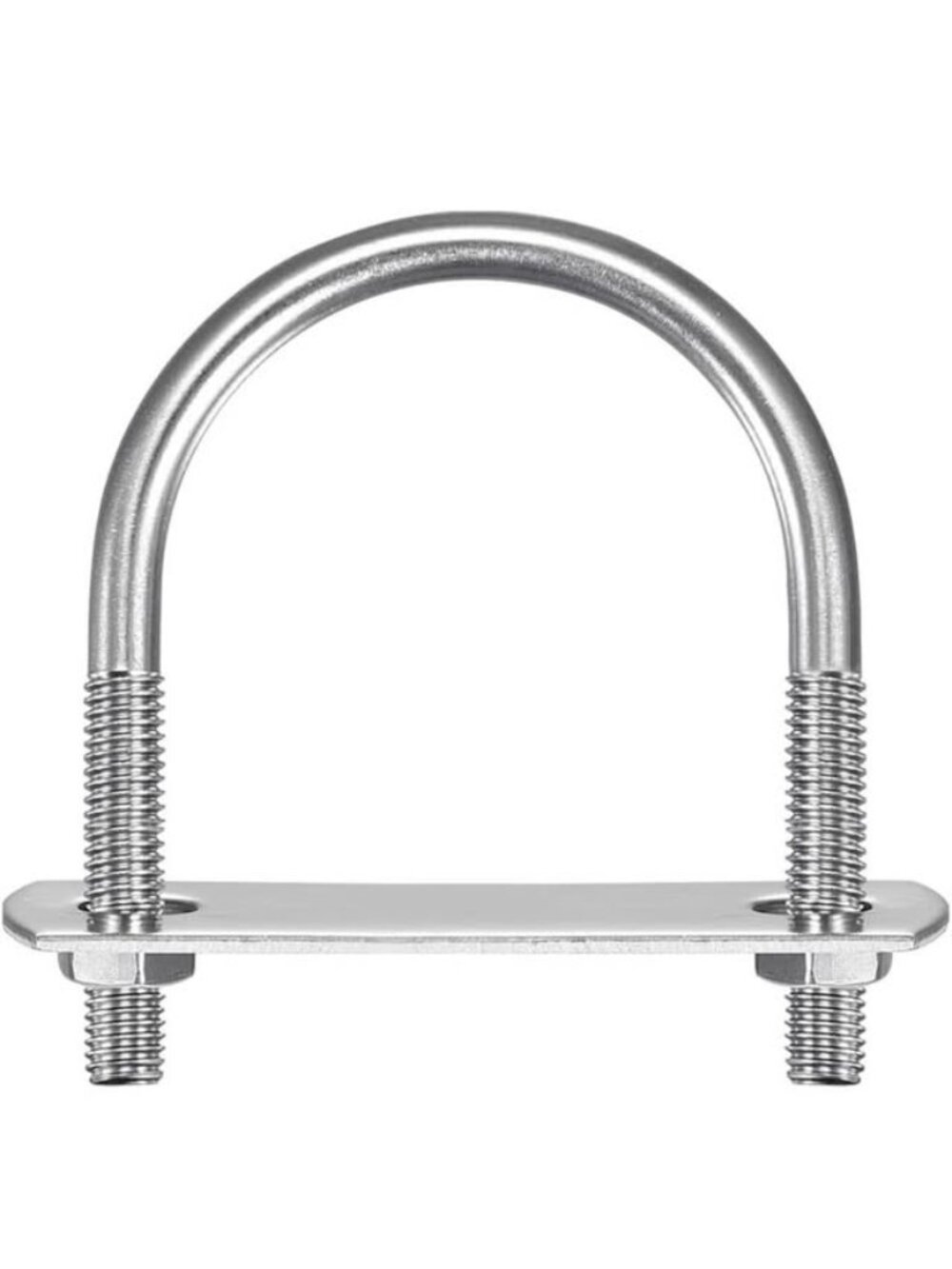 Round U-Bolts, 2 Sets 44mm(1.73") Inner Width 62mm Length M6 304 Stainless Steel
